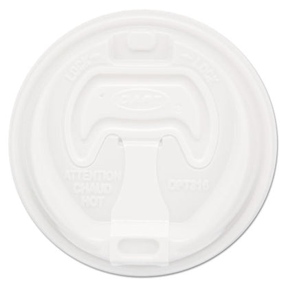 Optima Reclosable Lid, Fits 12 Oz To 24 Oz Foam Cups, White, 100/pack