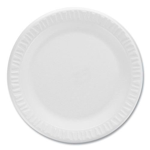 Concorde Non-laminated Foam Plates, 9" Dia, White, 125/pack