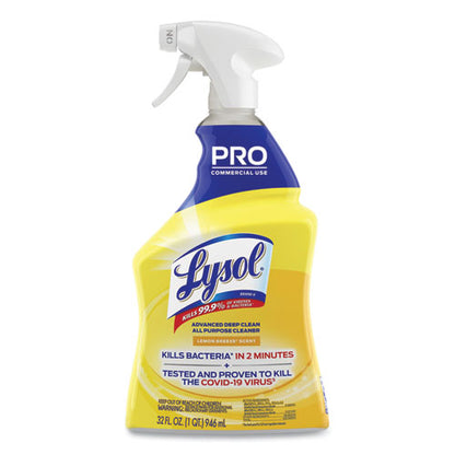 Advanced Deep Clean All Purpose Cleaner, Lemon Breeze, 32 Oz Trigger Spray Bottle