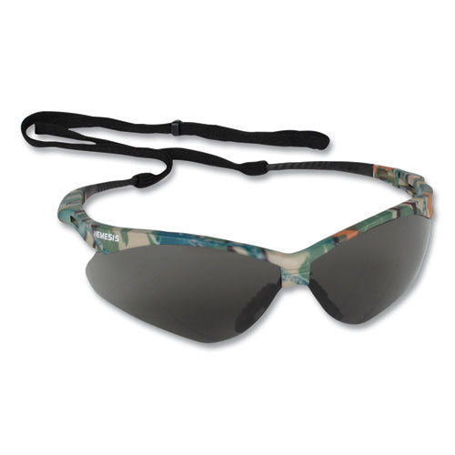 V30 Nemesis Safety Eyewear, Plastic Camo Frame, Smoke Polycarbonate Lens, 12/box