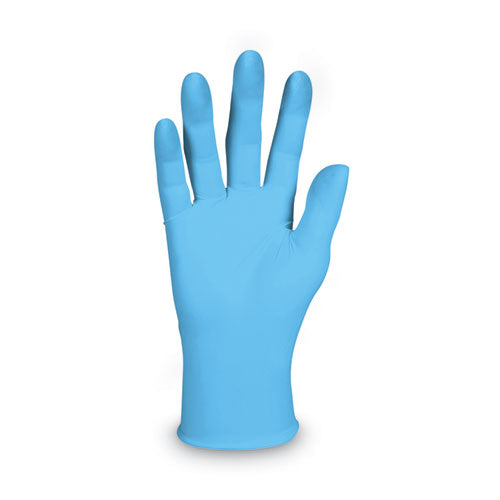 G10 Comfort Plus Blue Nitrile Gloves, Light Blue, Large, 100/box