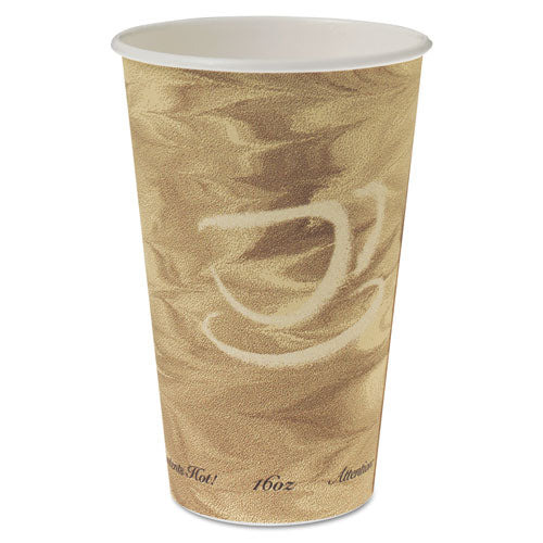 Mistique Hot Paper Cups, 16 Oz, Brown, 50/sleeve, 20 Sleeves/carton