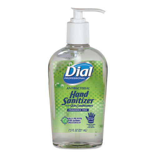 Antibacterial With Moisturizers Gel Hand Sanitizer, 7.5 Oz Pump Bottle, Fragrance-free, 12/carton