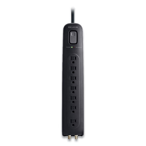 Ultimate Surge Protector, 7 Ac Outlets, 4 Ft Cord, 2,000 J, Black