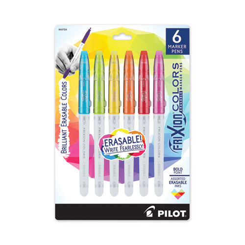 Frixion Colors Erasable Porous Point Pen, Stick, Bold 2.5 Mm, Six Assorted Artistic Ink And Barrel Colors, 6/pack