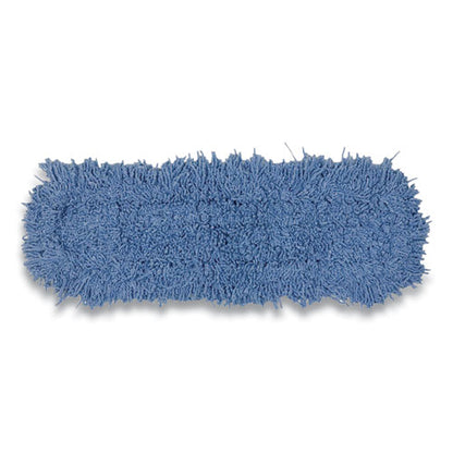 Twisted Loop Blend Dust Mop, Pic/pet Polyester, 24" X 5", Blue