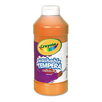 Artista Ii Washable Tempera Paint, Orange, 16 Oz Bottle