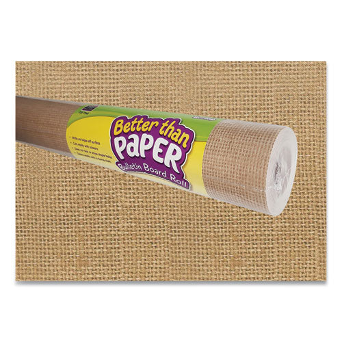 Better Than Paper Bulletin Board Roll, 4 Ft X 12 Ft, Burlap