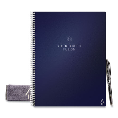 Fusion Smart Notebook, Seven Assorted Page Formats, Blue Cover, (21) 11 X 8.5 Sheets