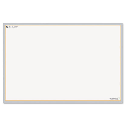 Wallmates Self-adhesive Dry Erase Writing/planning Surface, 36 X 24, White/gray/orange Sheets, Undated