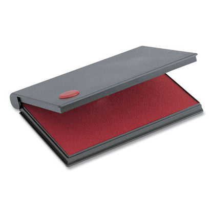 2000 Plus One-color Felt Stamp Pad, #2, 6.25" X 3.5", Red