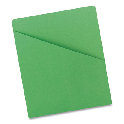 File Jackets, Letter Size, Green, 25/pack