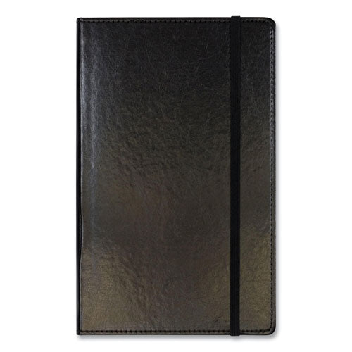 Bonded Leather Journal, 1-subject, Narrow Rule, Black Cover, (240) 8.25 X 5 Sheets