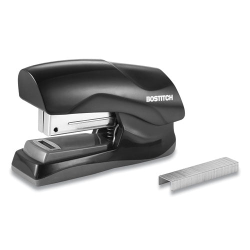 Flat Clinch Stapler, 40-sheet Capacity, Black