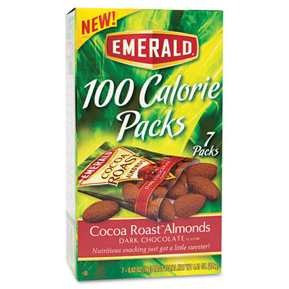 100 Calorie Pack Cocoa Roast Almonds, 0.63 Oz Packs, 7/box