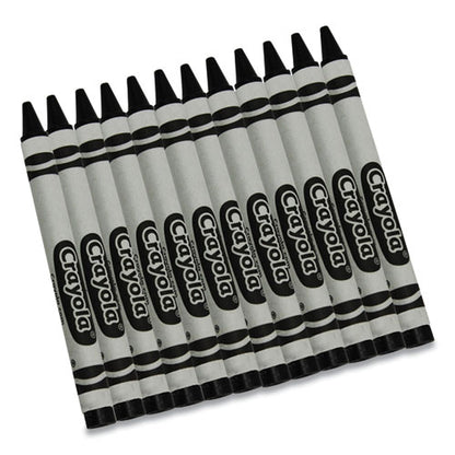 Bulk Crayons, Black, 12/box