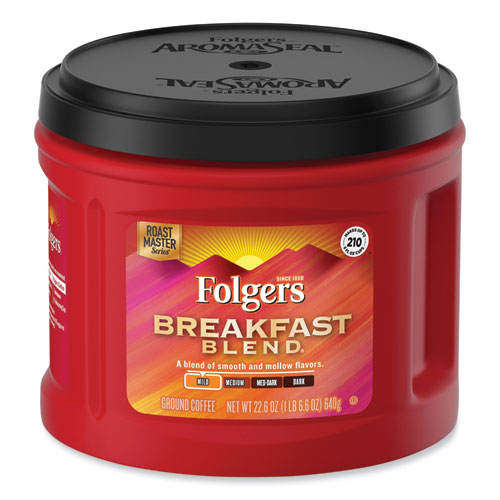 Coffee, Breakfast Blend, 22.6 Oz Canister