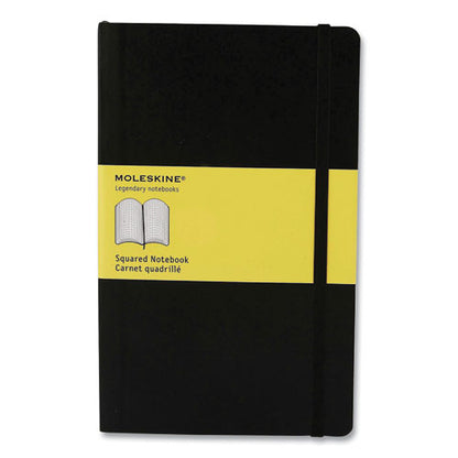 Hard Cover Notebook, 1-subject, Quadrille Rule, Black Cover, (120) 8.25 X 5 Sheets