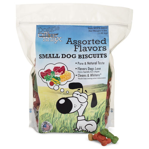 Doggie Biscuits, Assorted, 4 Lb Bag