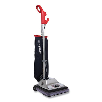 Tradition Quietclean Upright Vacuum Sc889a, 12" Cleaning Path, Gray/red/black