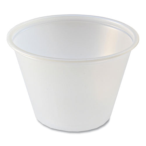 Portion Cups, 2.5 Oz, Translucent, 125/sleeve, 20 Sleeve/carton