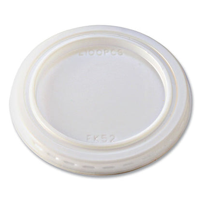 Portion Cup Lids, Fits 1 Oz Squat Portion Cups, Clear, 125/sleeve, 20 Sleeves/carton