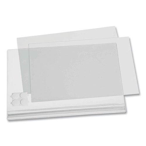 Self-adhesive Water-resistant Sign Holder, 8.5 X 11, Clear Frame, 5/pack