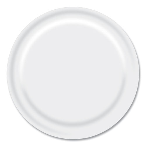 Paper Dinnerware, Plate, 9" Diameter, White, 1,000/carton