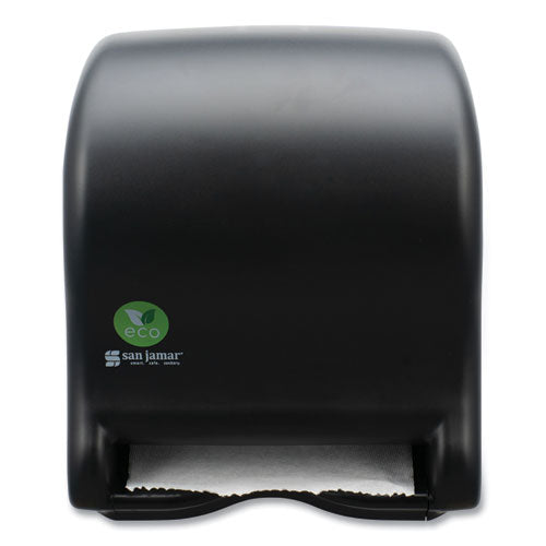 Ecological Mechanical Towel Dispenser, 9.1 X 14.4 X 11.8, Black