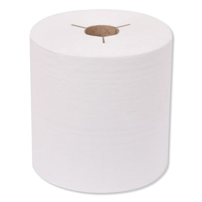 Universal Hand Towel Roll, Notched, 1-ply, 8" X 800 Ft, White, 6 Rolls/carton