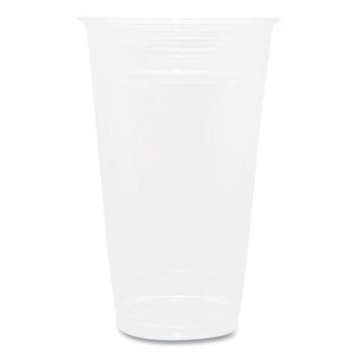 Pet Plastic Cups, 24 Oz, Clear, 600/carton