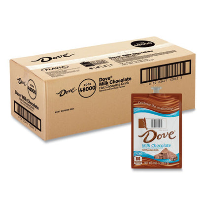 Dove Hot Chocolate Freshpack, Milk Chocolate, 0.66 Oz Pouch, 72/carton