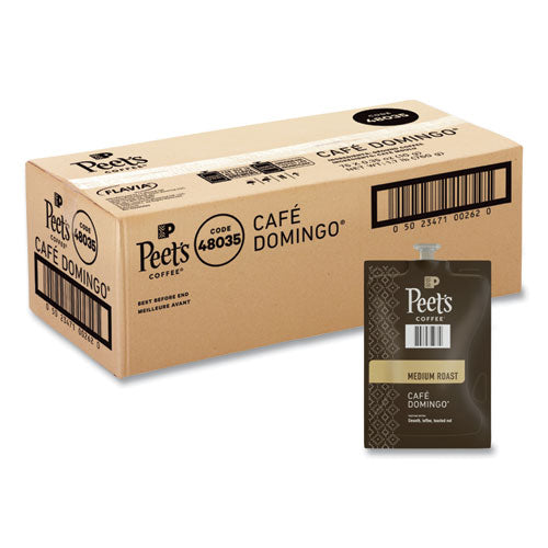 Peet's Coffee Cafe Domingo Freshpack, Cafe Domingo, 0.35 Oz Pouch, 76/carton