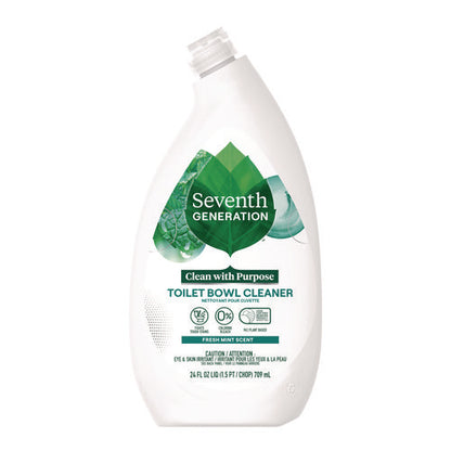 Toilet Bowl Cleaner, Fresh Mint Scent, 24 Oz Bottle, 4/carton