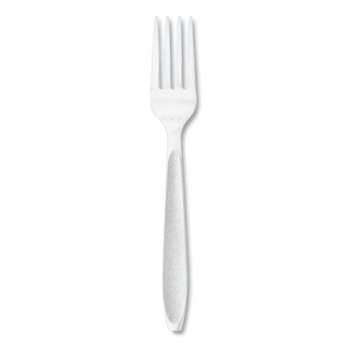 Impress Heavyweight Full-length Polystyrene Cutlery, Fork, White, 100/box