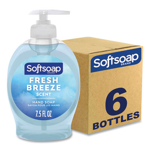 Softsoap Liquid Hand Soap Pumps, Fresh Breeze, 7.5 Oz Pump Bottle 6/carton