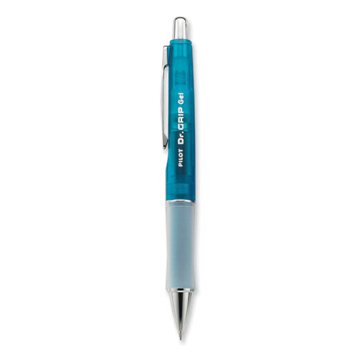 Dr. Grip Gel Pen, Retractable, Fine 0.7 Mm, Black Ink, Translucent Blue Barrel