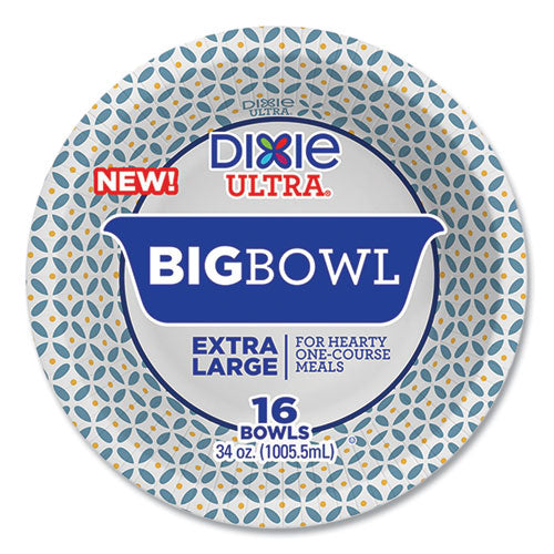 Heavy-duty Big Bowls, 34 Oz, Multicolor, 16/pack