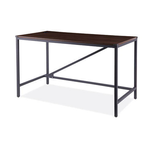 Industrial Series Table Desk, 47.25" X 23.63" X 29.5", Modern Walnut