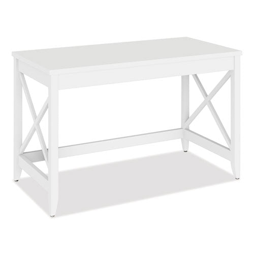 Farmhouse Writing Desk, 47.24" X 23.62" X 29.53", White