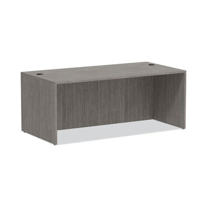 Alera Valencia Series Straight Front Desk Shell, 71" X 35.5" X 29.63", Gray