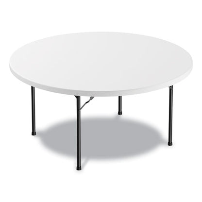 Round Plastic Folding Table, 60" Diameter X 29.25h, White