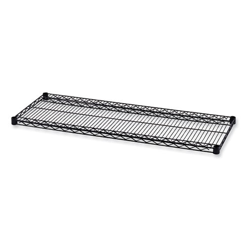 Industrial Wire Shelving Extra Wire Shelves, 48w X 18d, Black, 2 Shelves/carton