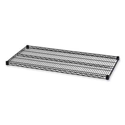 Industrial Wire Shelving Extra Wire Shelves, 48w X 24d, Black, 2 Shelves/carton