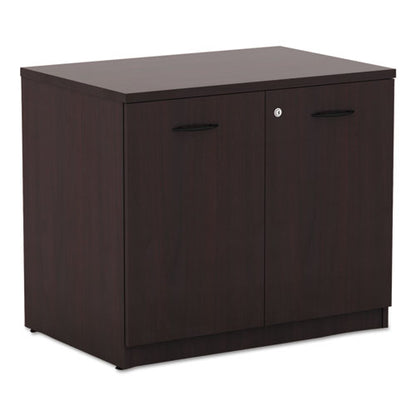 Alera Valencia Series Storage Cabinet, 34.13w X 22.78d X 29.5h, Mahogany