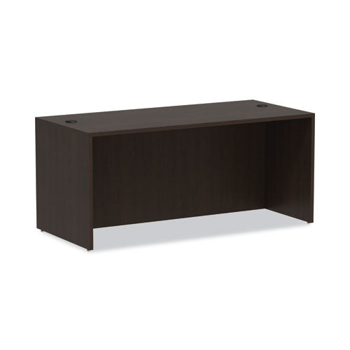 Alera Valencia Series Straight Front Desk Shell, 65" X 29.5" X 29.63", Espresso