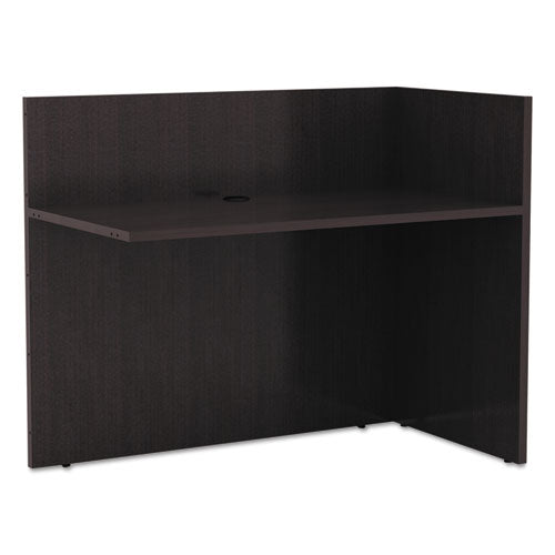 Alera Valencia Reversible Reception Return, 44.13w X 23.63d X 41.5h, Espresso