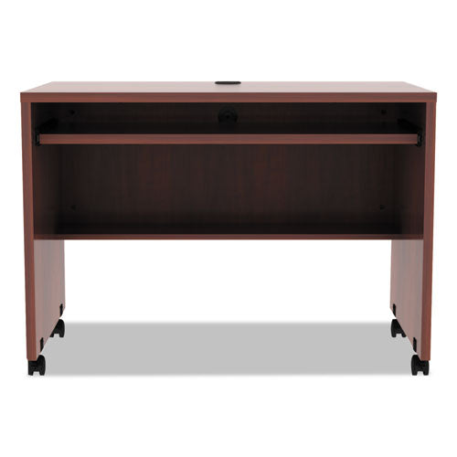 Alera Valencia Series Mobile Workstation Desk, 41.38" X 23.63" X 30", Medium Cherry