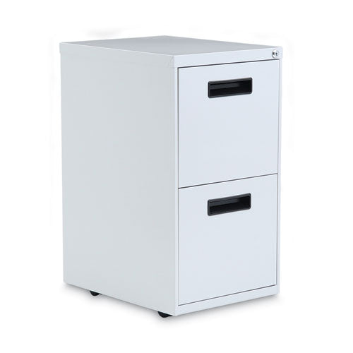 File Pedestal, Left Or Right, 2 Legal/letter-size File Drawers, Light Gray, 14.96" X 19.29" X 27.75"