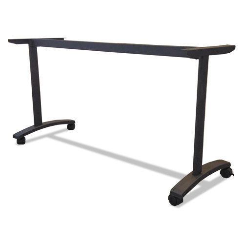 Alera Valencia Series Training Table T-leg Base, 54w X 19.75d X 28.5h, Black